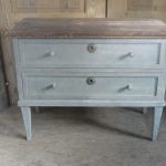 North German Painted 2 Drawer Commode