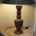 Lamp - Antique Wodden Coloum From About 1820 - gustavian.de