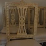 Set of 8 Gustavian Style  Chairs From About 1880 