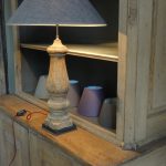 Single Antique Wodden Table Lamp