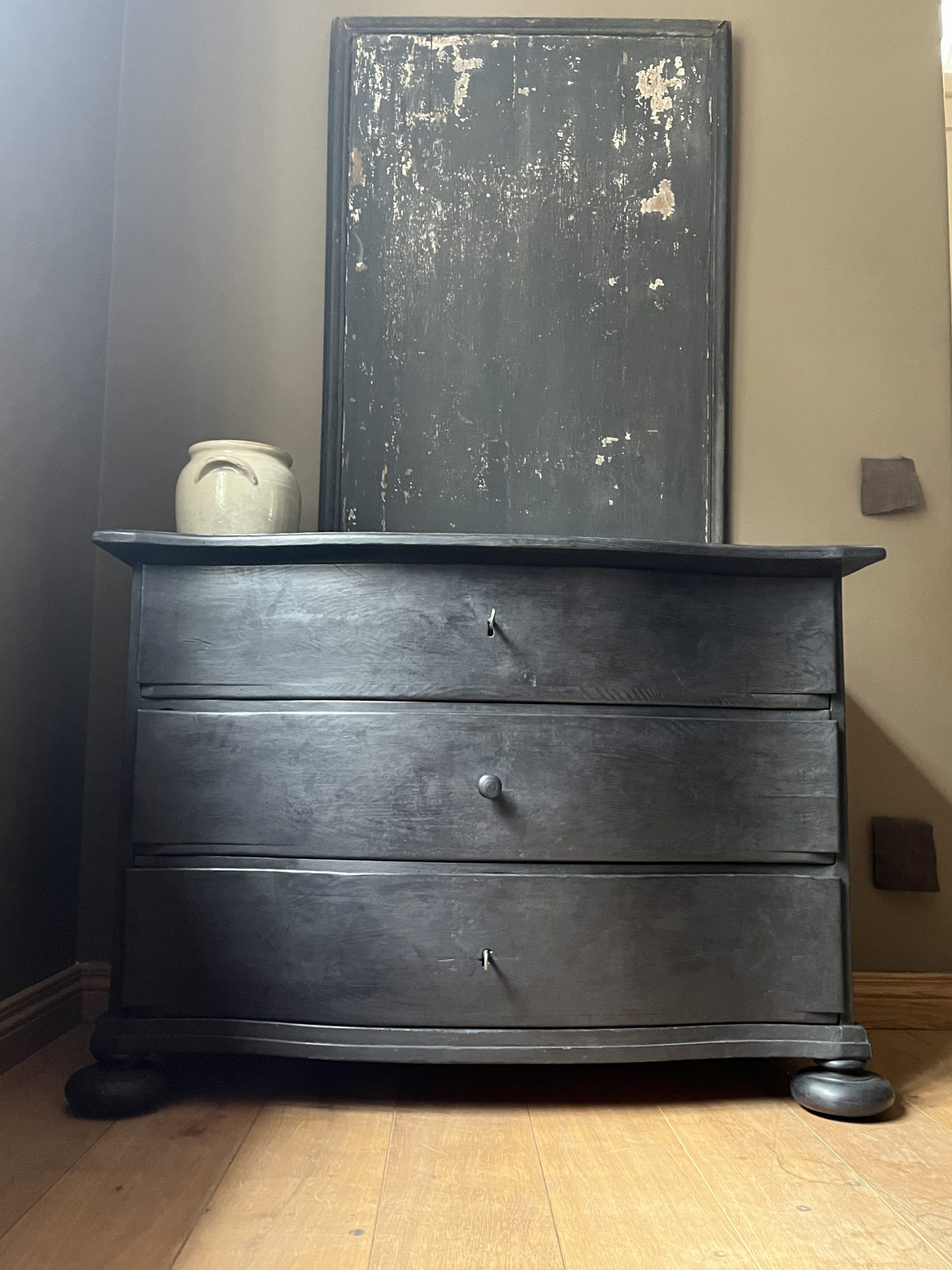 Black 18th Century Serpentine Dresser No. 2