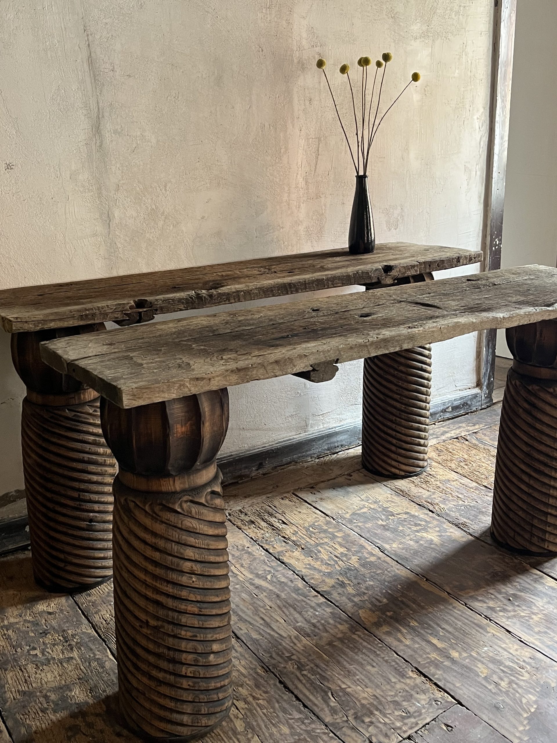 Exceptional Pair of Console Tables