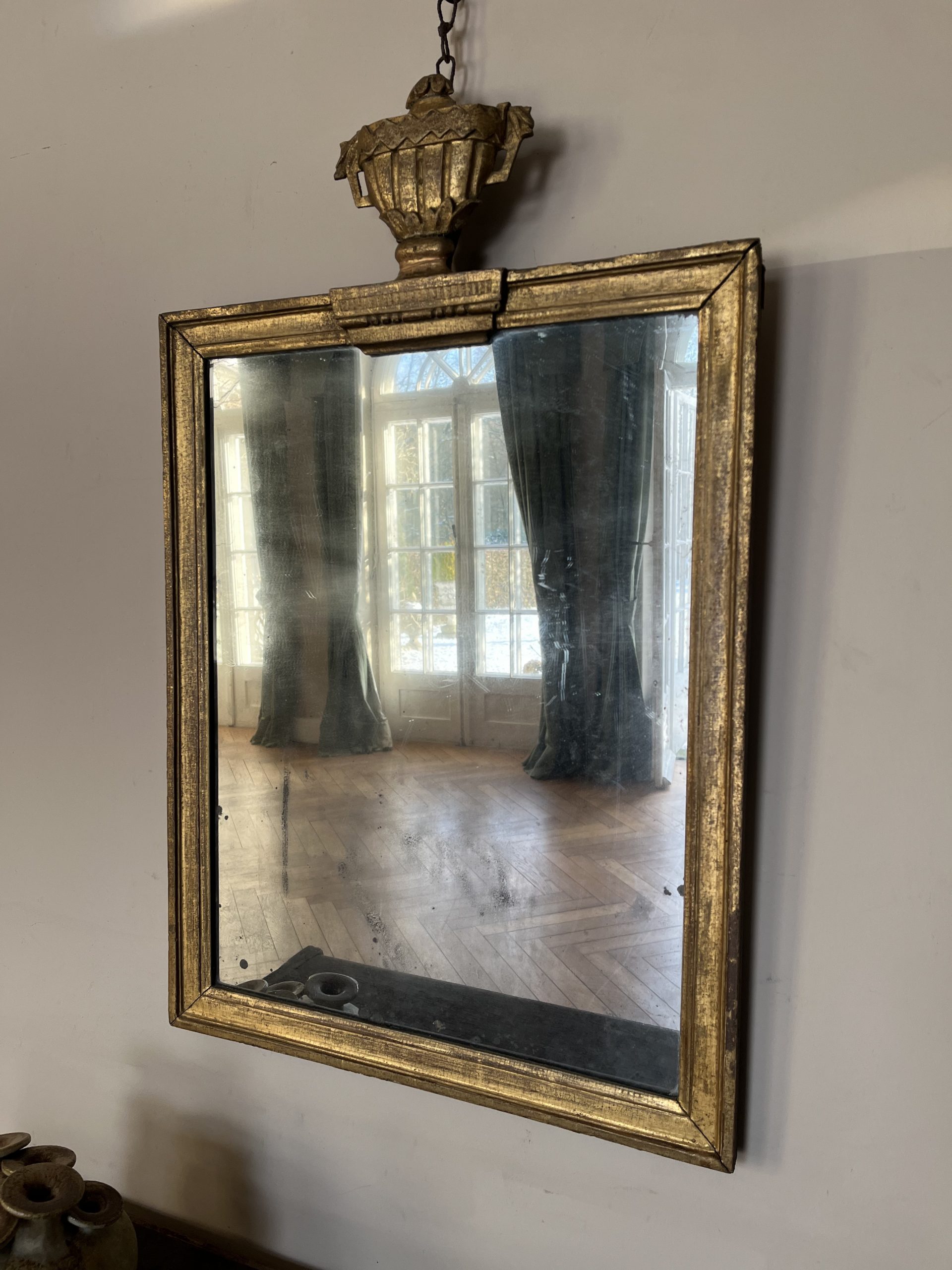 18th Century gild wood mirror 
