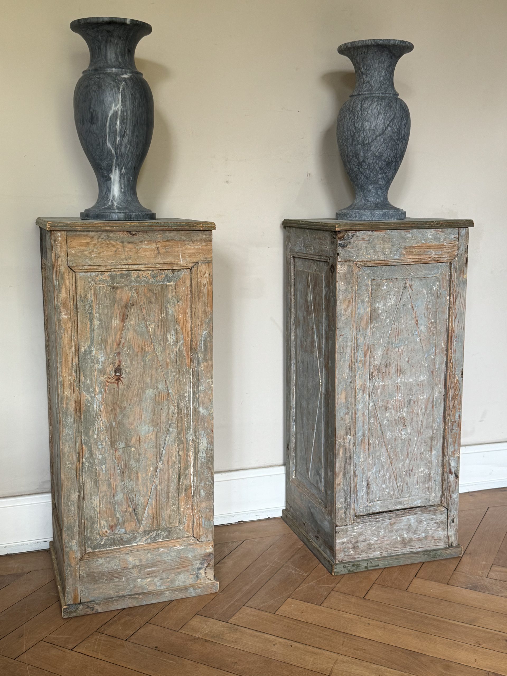 Pair of Swedish Pedestals