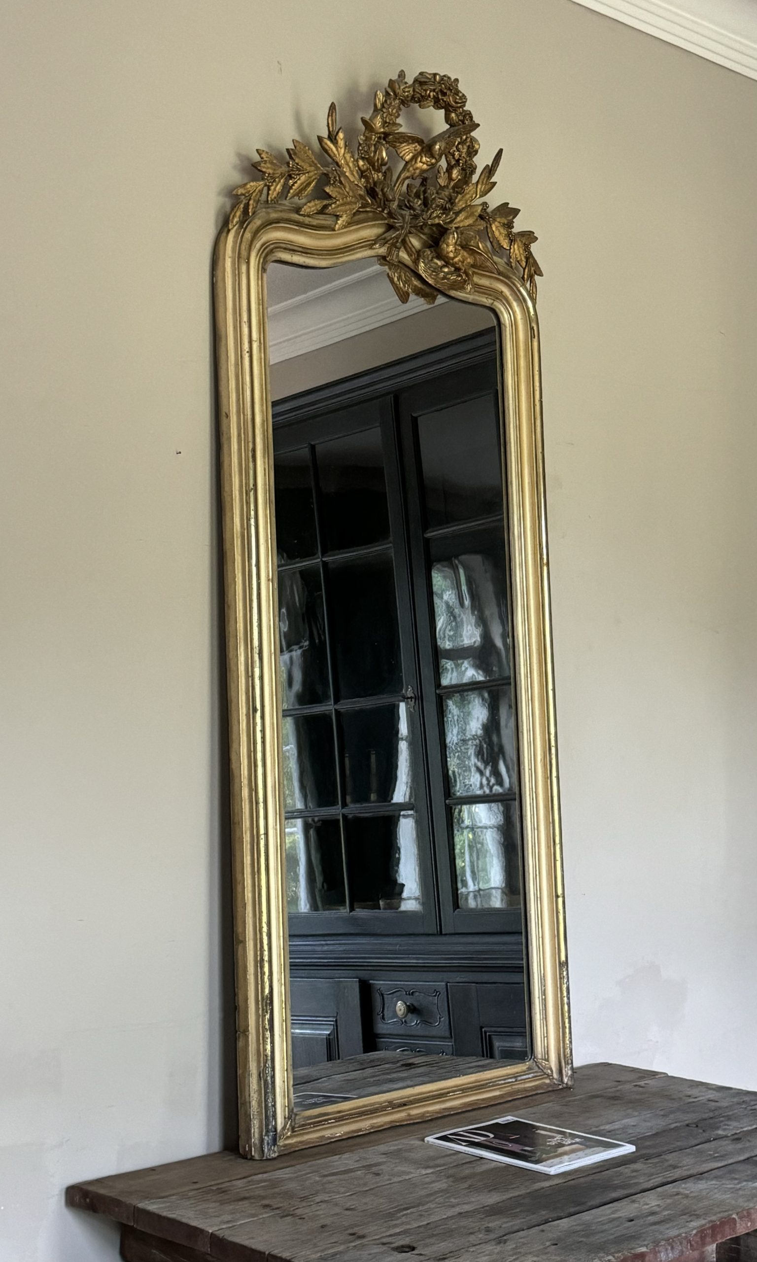 Large 18th Century Gilded Hall Mirror