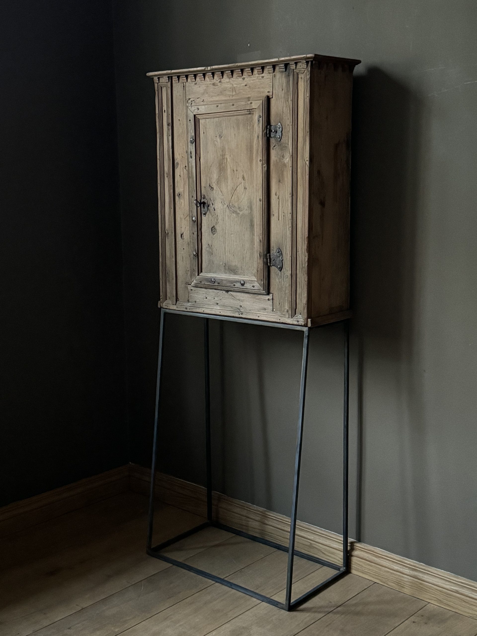 17th Century Cabinet on Iron stand 