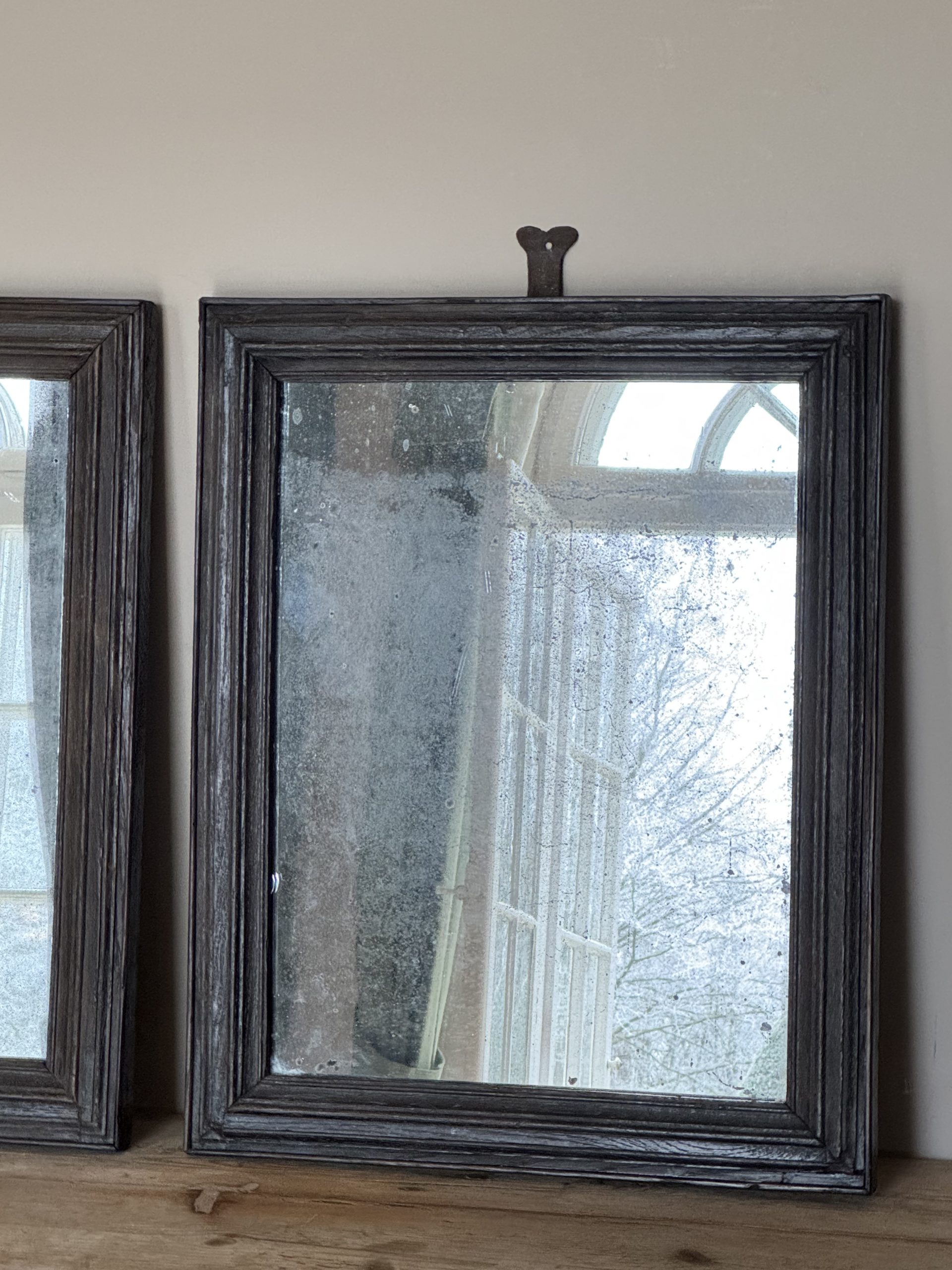 Pair of 18th Century Flemish Mirrors.