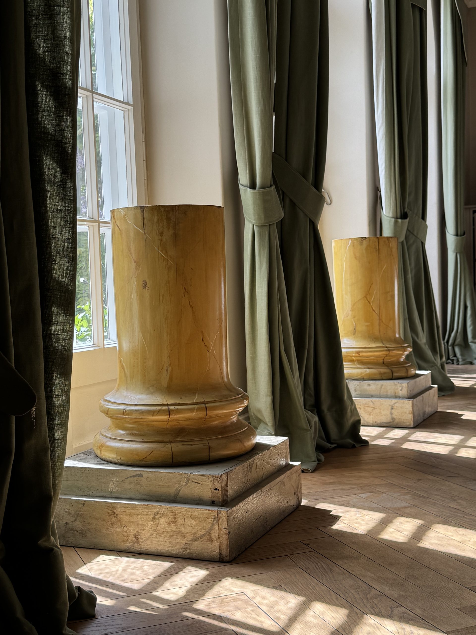 Pair of Antique Italian Column Pedestals 