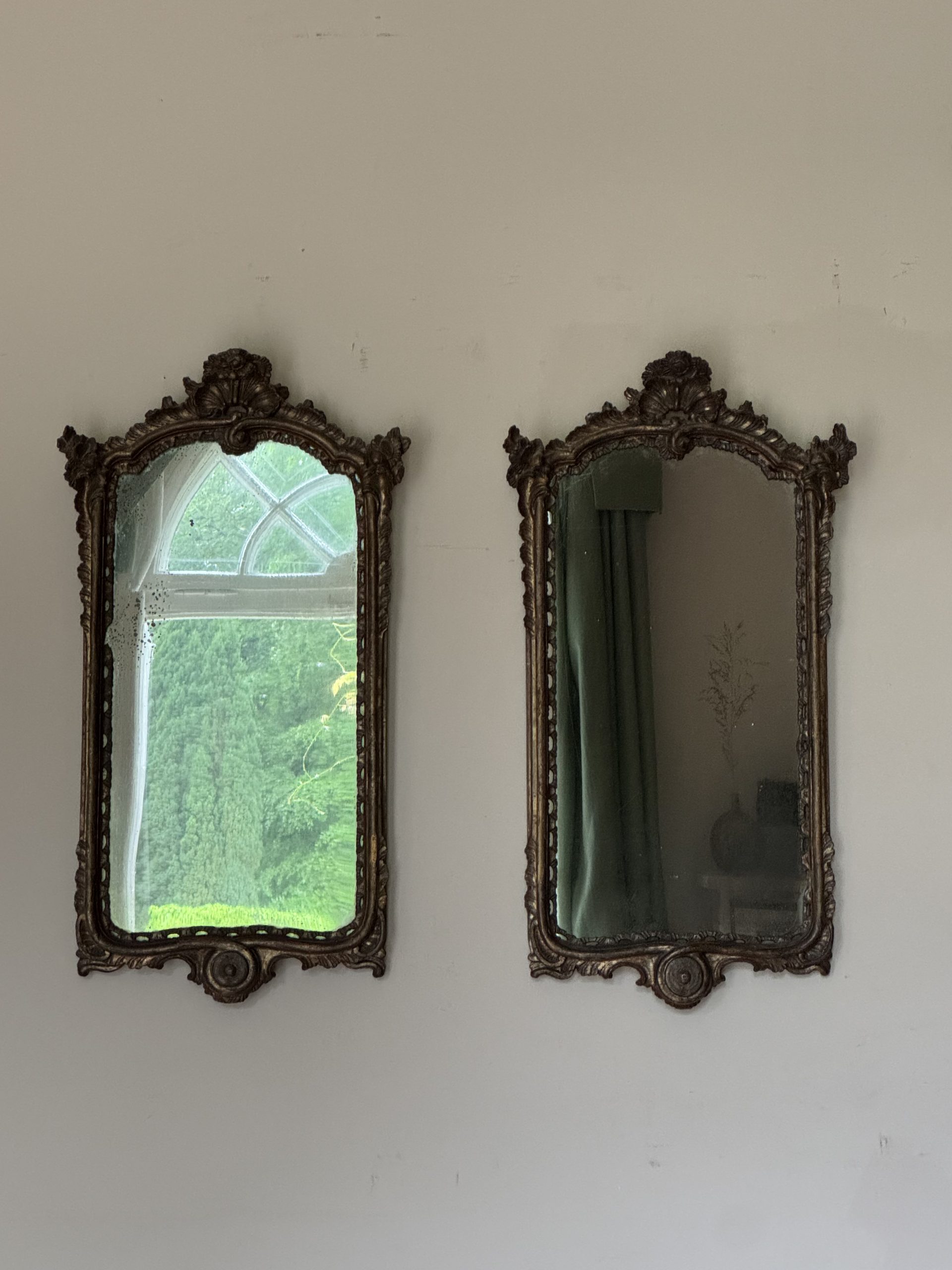 Pair of 18th Century Gilded Mirrors