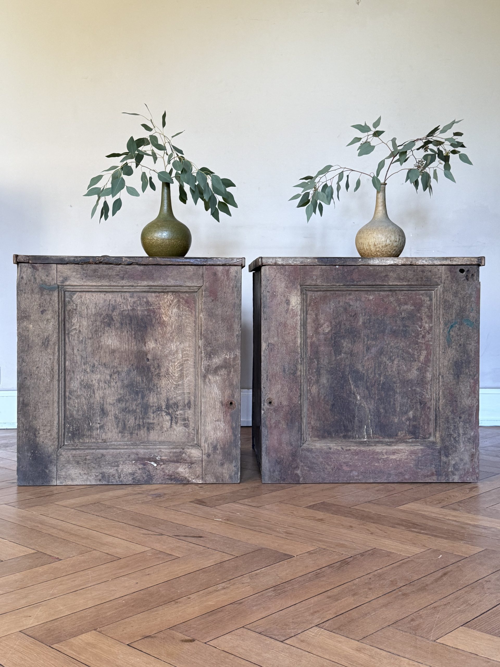 Oak Cubes No. 3.  Side Tables - Nightstands 