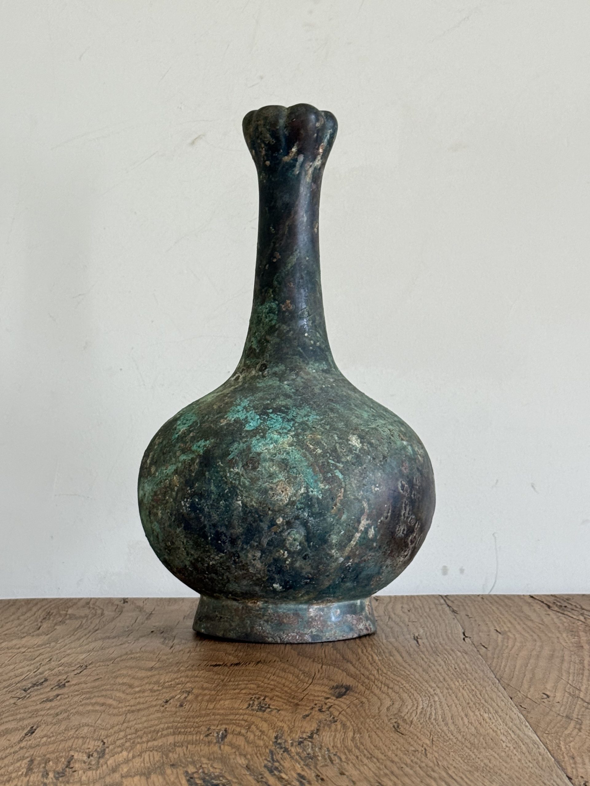 Bronze Bottle  -  Han Dynasty (207 B.C. - 9 A.D.)