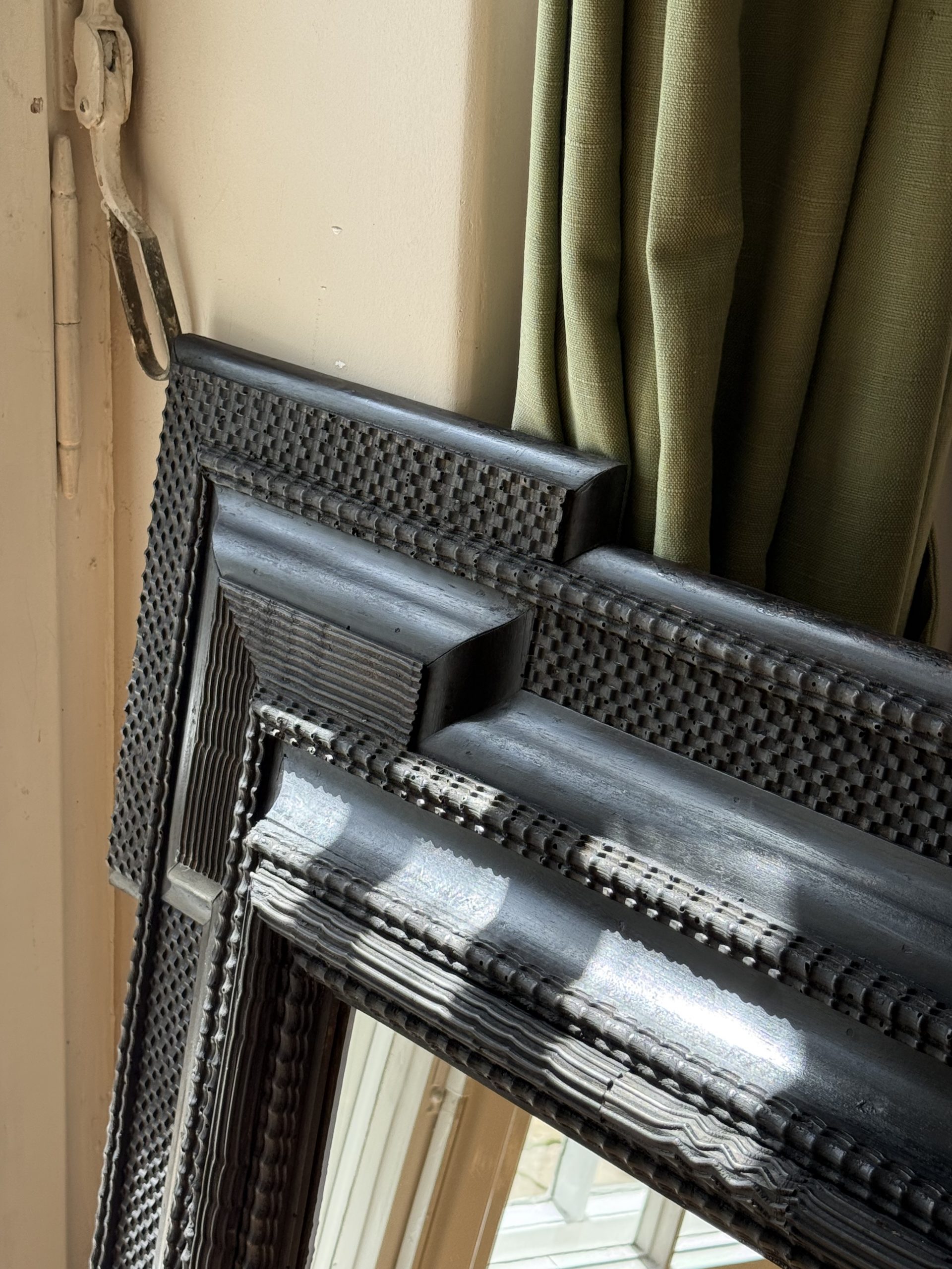 Very Large 19th Century Ebonized Mirror (No. 2 of a pair)