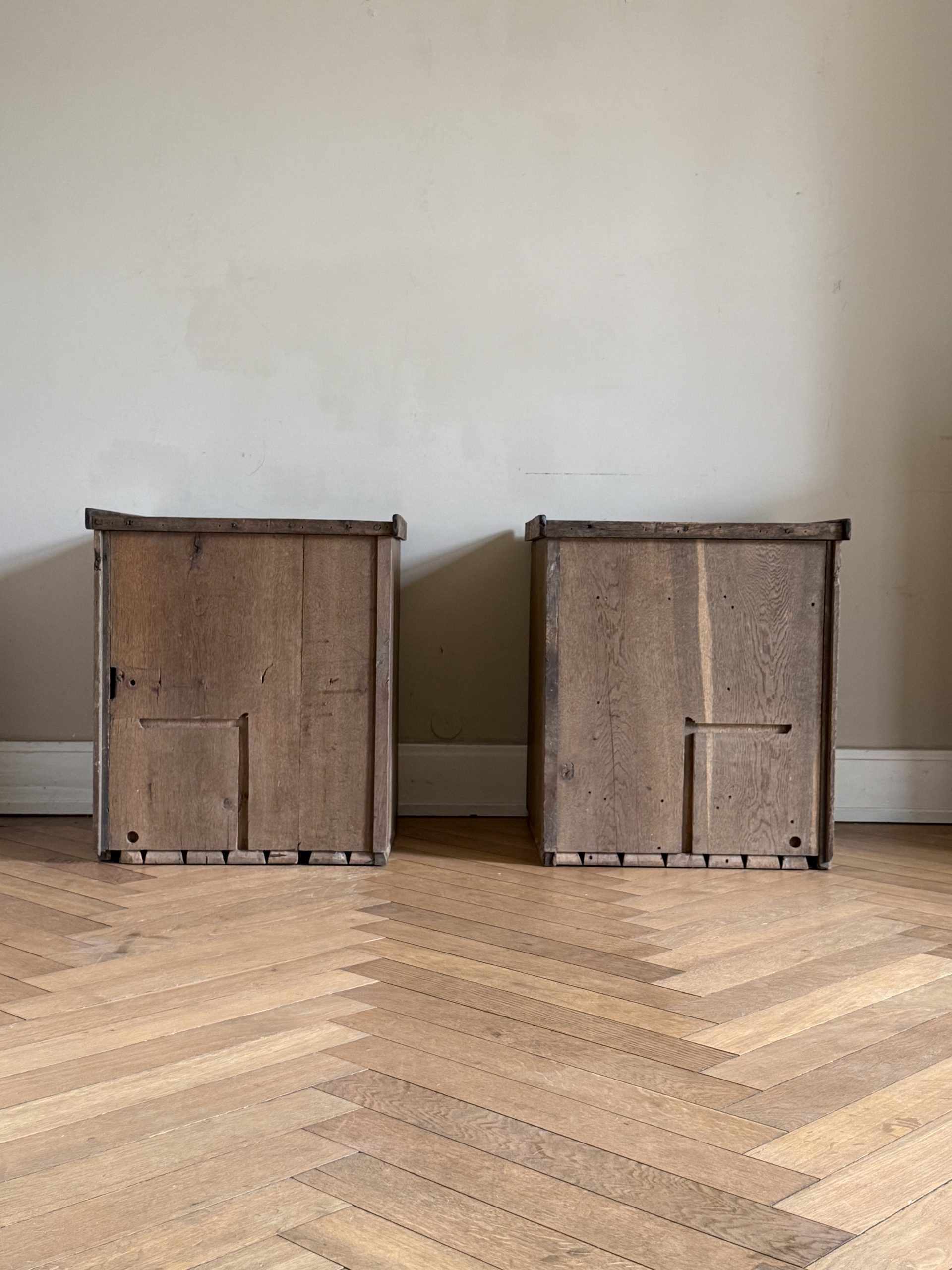 Oak Cubes No. 2  Side Tables - Nightstands 