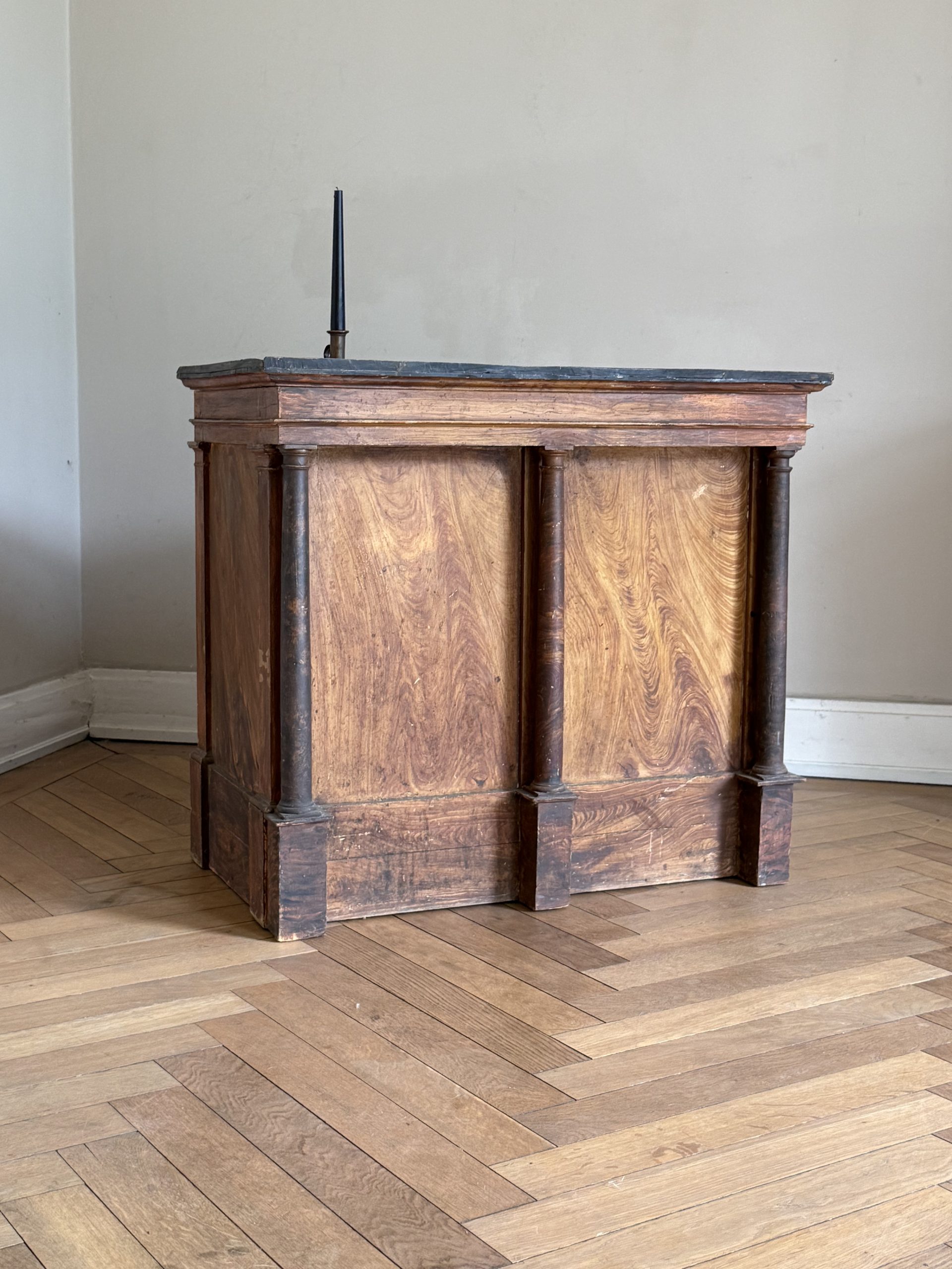Exceptional 18th Century Painted Kneehole Desk