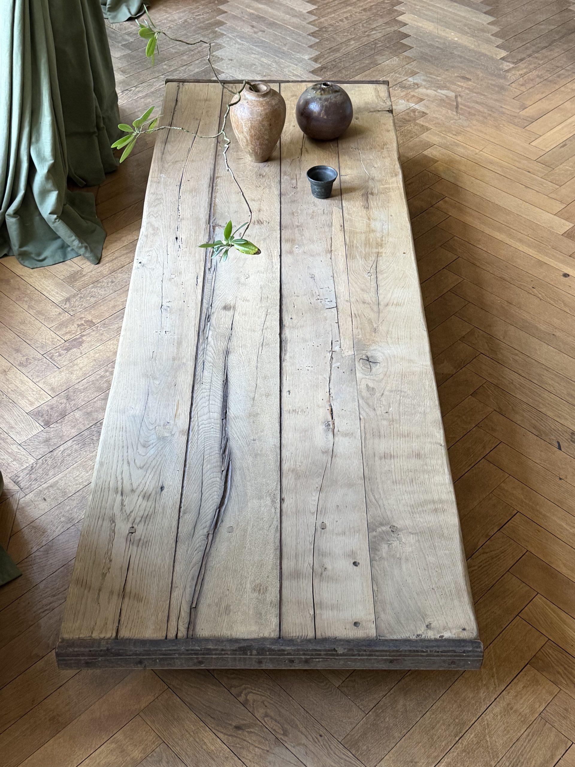Large Oak Coffee Table 
